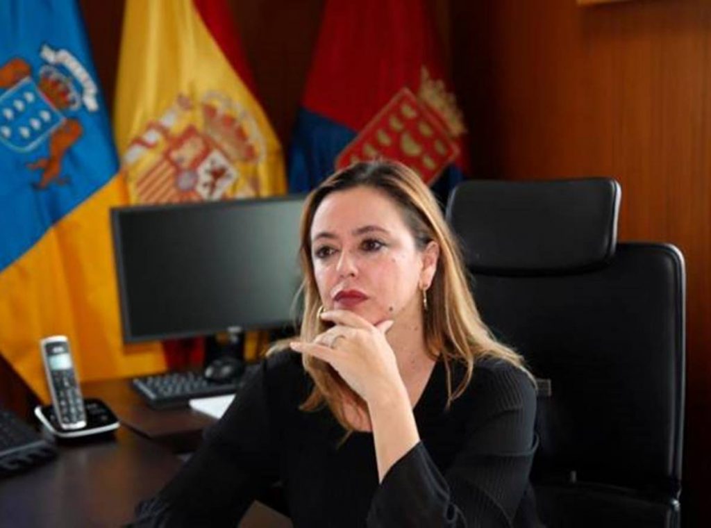 La presidenta del Cabildo de Lanzarote, Maria Dolores Corujo. C7