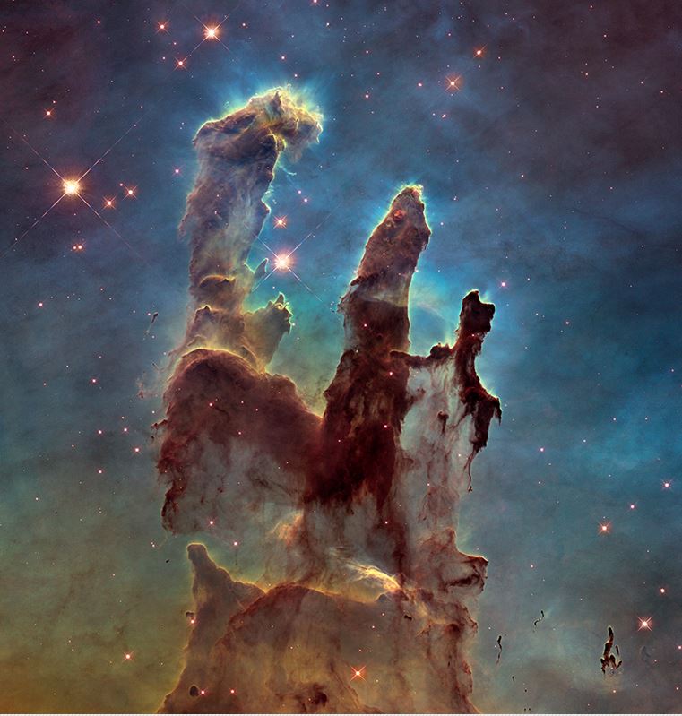 ‘Pilares de la creación’, en la nebulosa del Águila. NASA/ESA