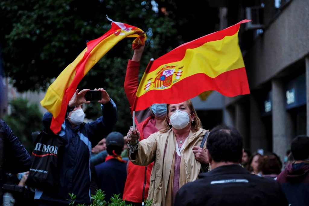 Protestas en Madrid para que dimita el presidente del Gobierno, Pedro Sánchez. EP