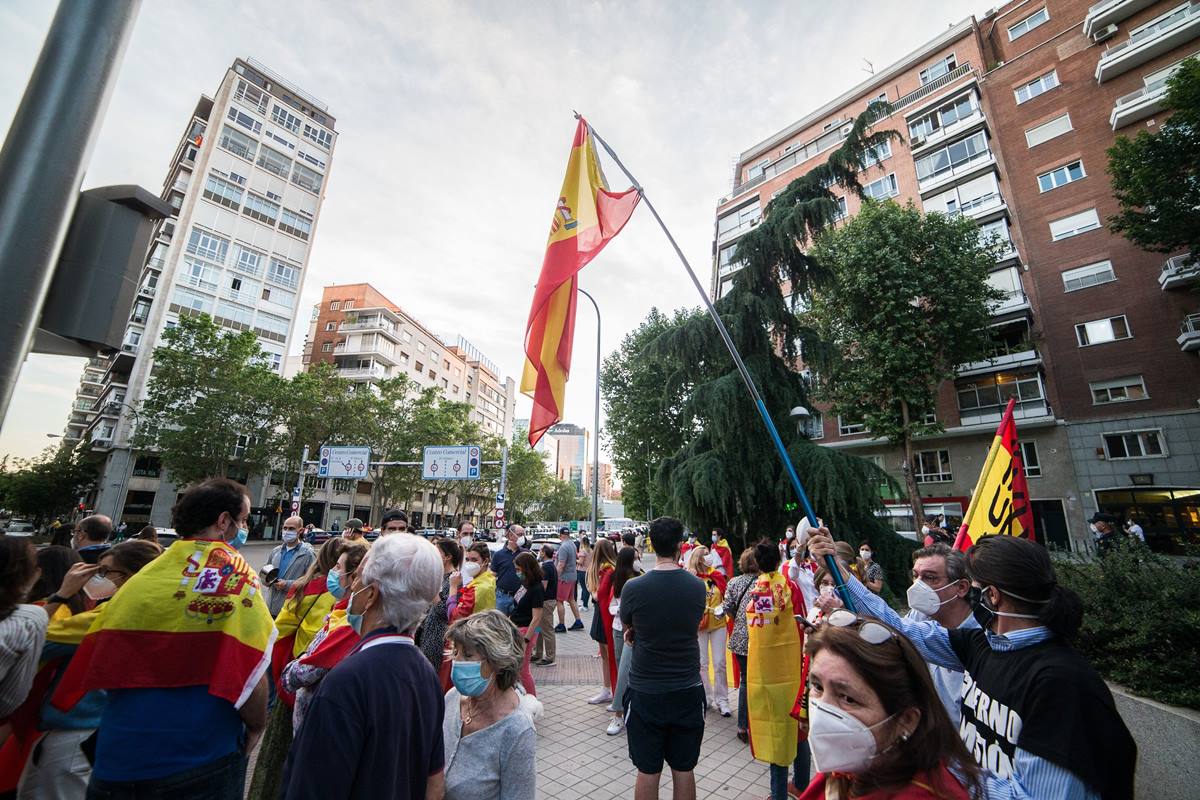 Protesta contra Sánchez en Madrid. EP