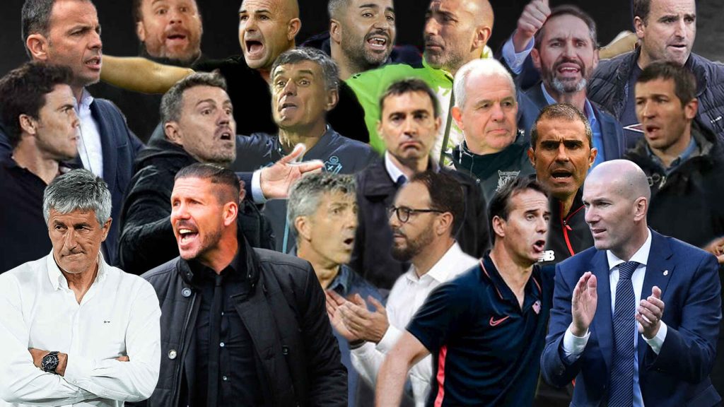 Los 20 entrenadores de La Liga