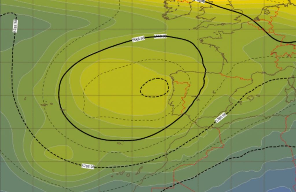 Uno de los escenarios posibles según la AEMET. AEMET