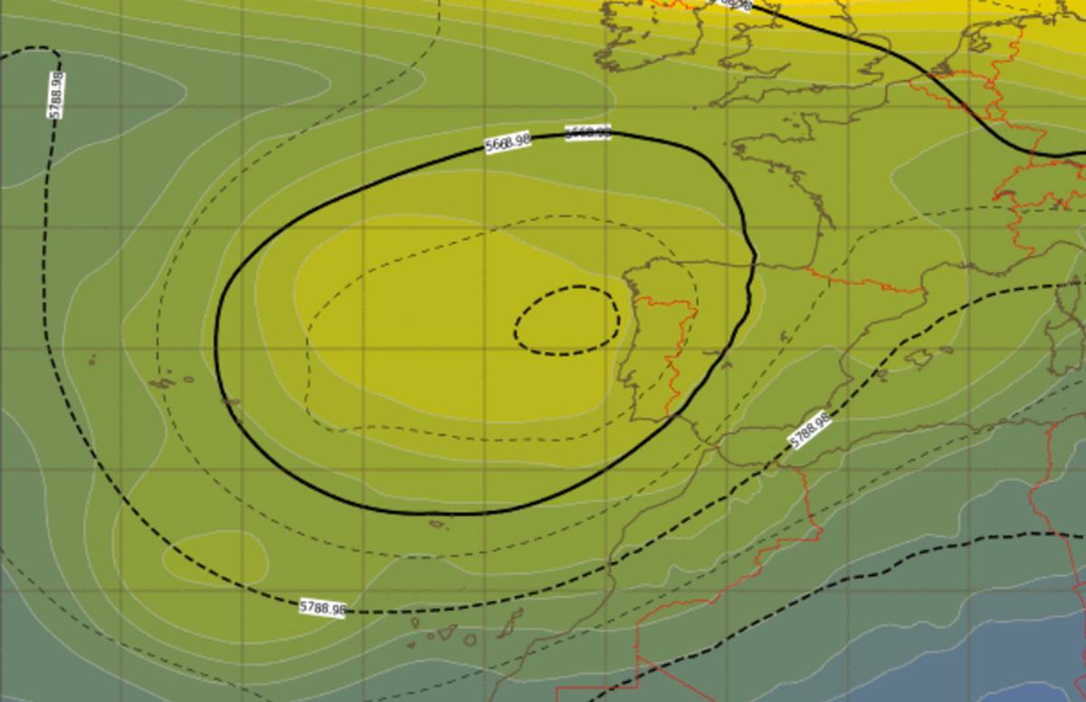 Uno de los escenarios posibles según la AEMET. AEMET
