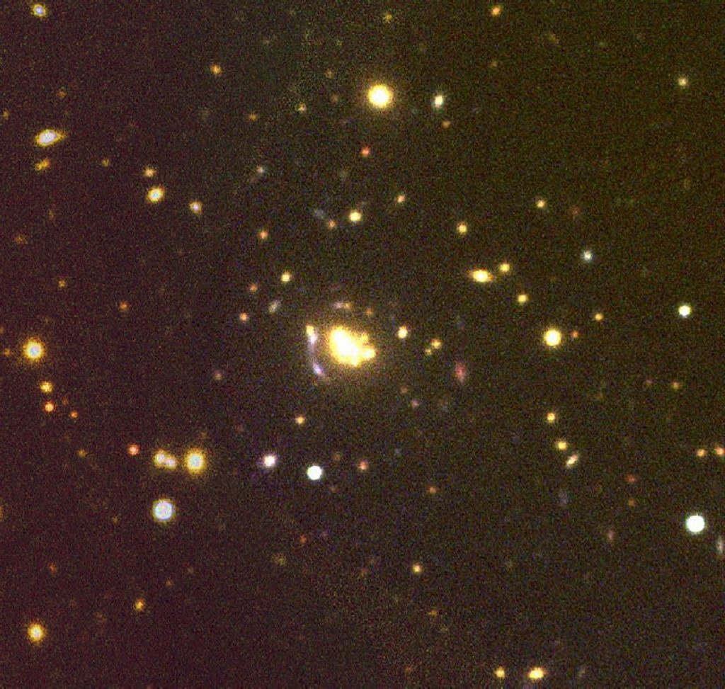Imagen de uno de los cúmulos de galaxias estudiados por el Instituto de Astrofísica de Canarias. DA