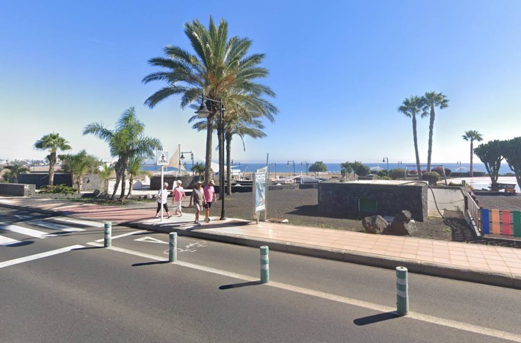 Zona de Los Pocillos, en Lanzarote. Google Maps