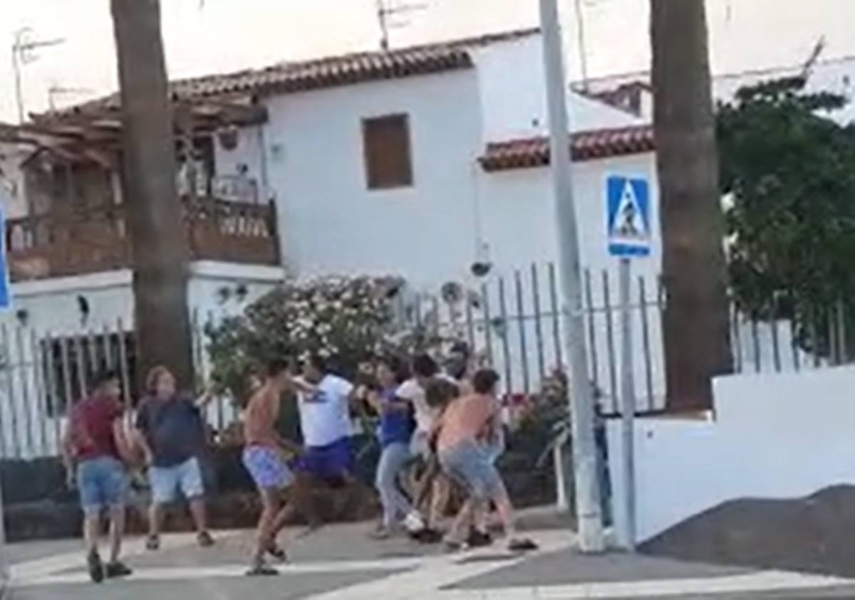 Otra brutal pelea entre jóvenes en el sur de Tenerife. DA