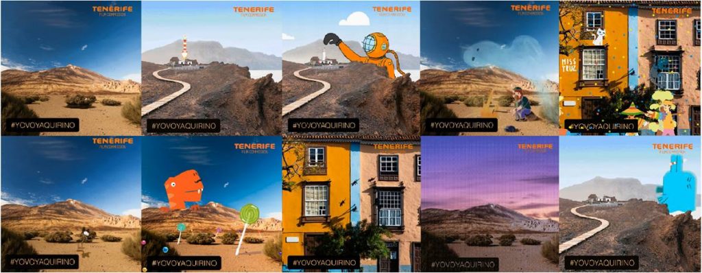 Las animaciones cortas se han apoyado en siete puntos muy reconocibles de la isla de Tenerife. DA