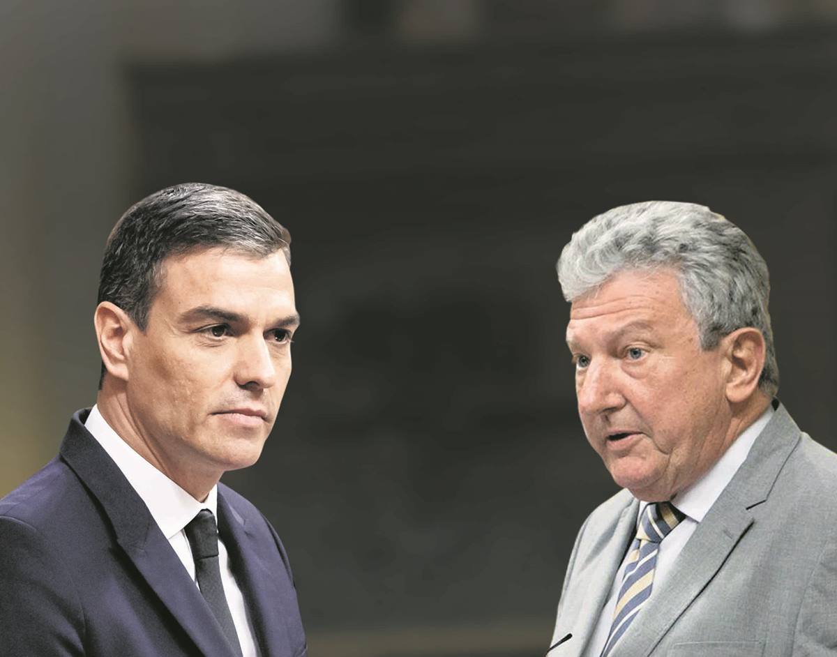 Pedro Sánchez y Pedro Quevedo. DA