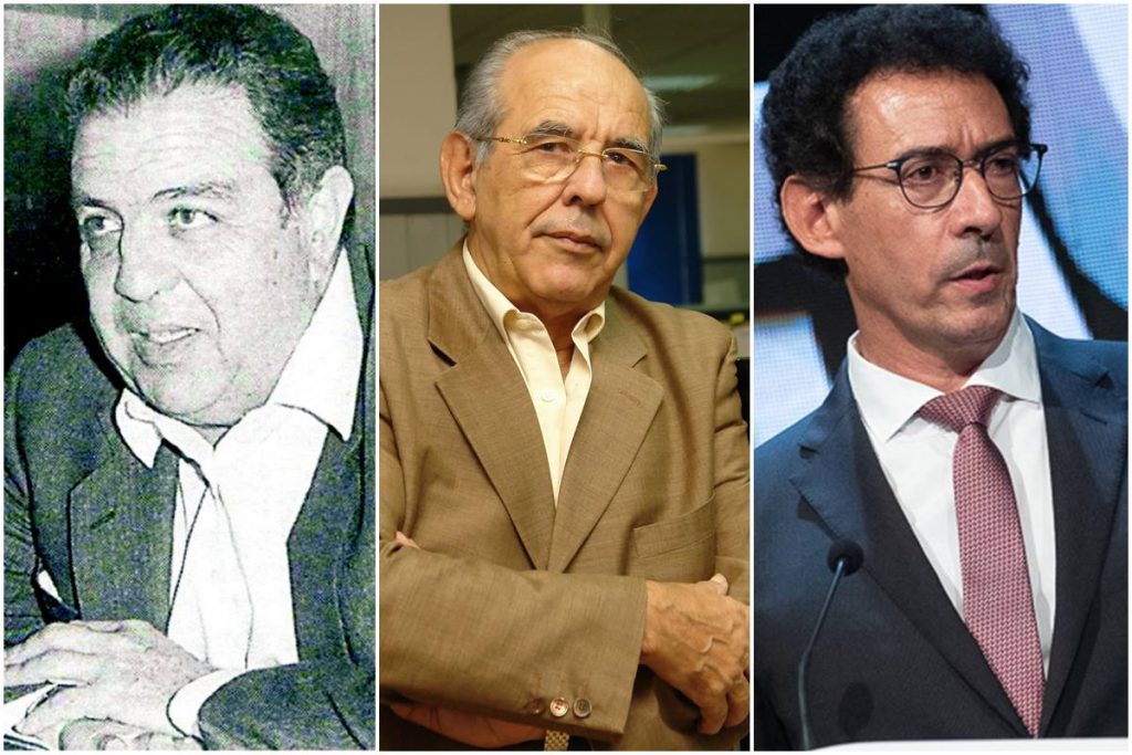 Pedro Modesto Campos, Elías Bacallado y Lucas Fernández. DA