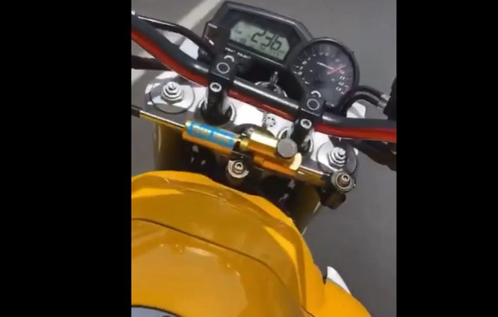 Conduce su moto a 245km/h en Gran Canaria, lo graba y luego lo sube a redes sociales