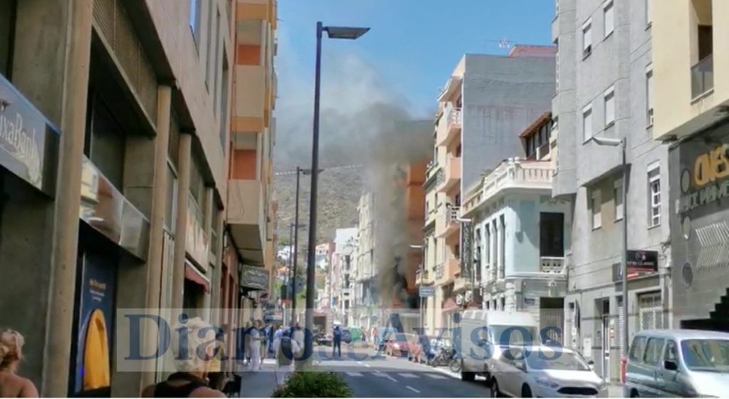Incendio en una supermercado del barrio de Salamanca