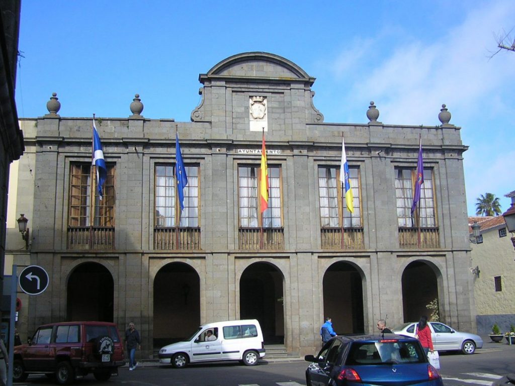 Fachada de la sede principal del Ayuntamiento de La Laguna. DA