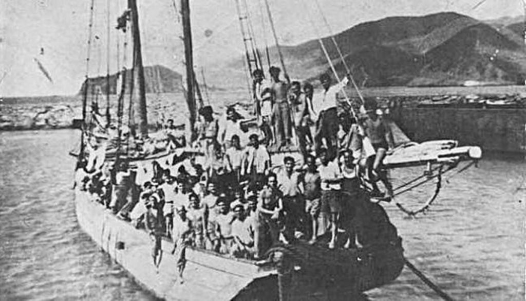 Imagen del barco Telémaco con 171 canarios a bordo. EP