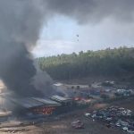 Incendio industrial en el complejo ambiental Majano, El Hierro
