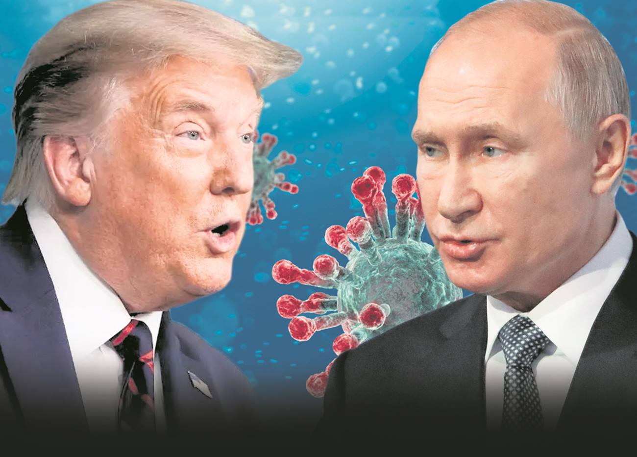Los presidentes Donald Trump (EEUU) y Vladímir Putin (Rusia). DA