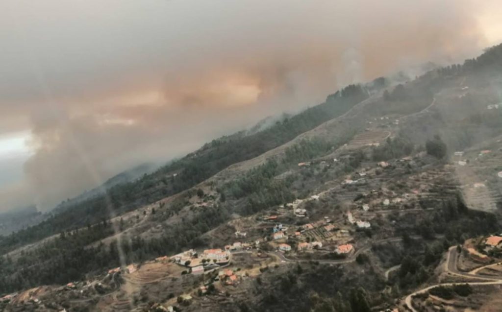 Incendio en Garafía, La Palma. 112