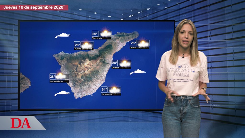 La previsión del tiempo en Canarias para el jueves, 10 de septiembre de 2020. DAMedia