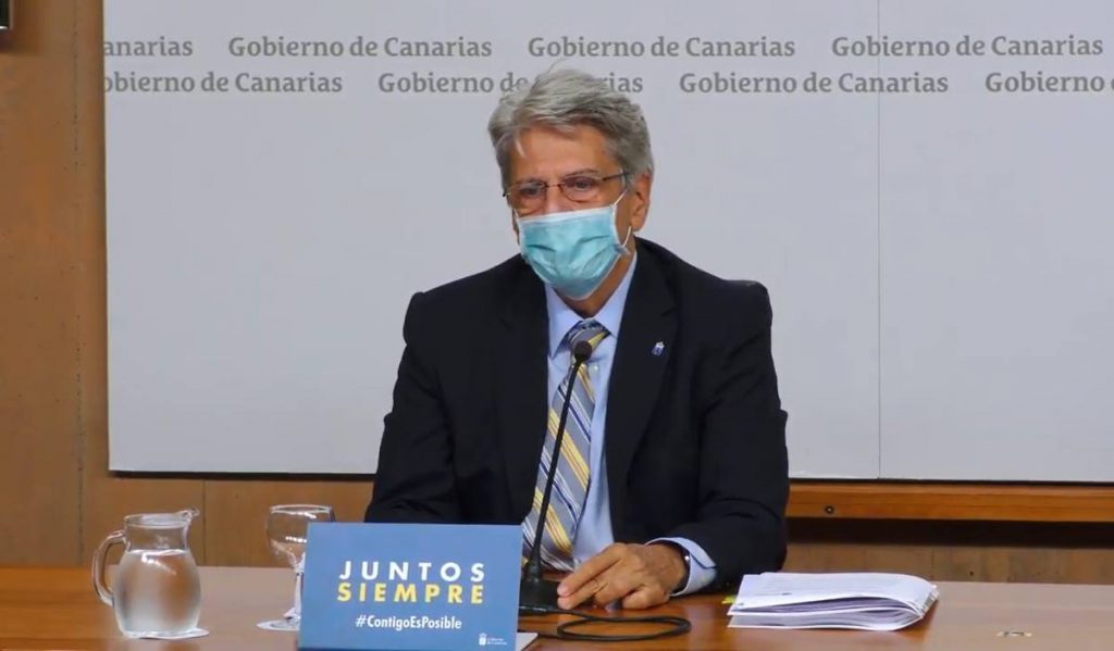 El portavoz del Gobierno de Canarias. Julio Pérez