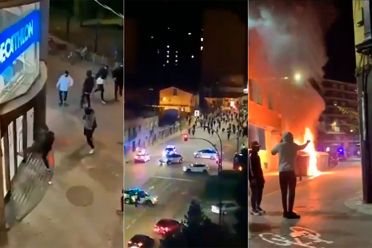 Disturbios en Barcelona, Burgos y Santander. 