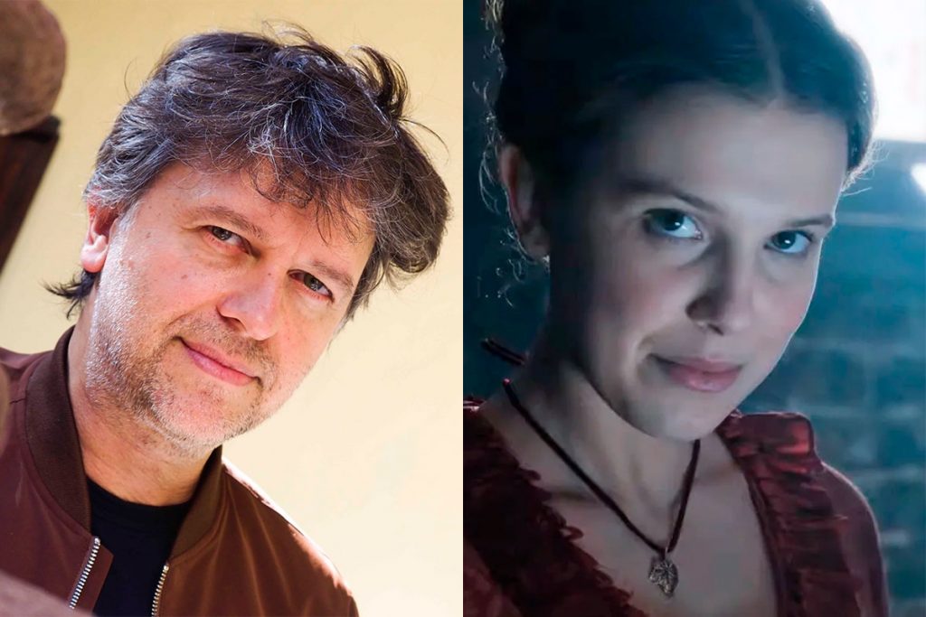 Juan Carlos Fresnadillo y Millie Bobby Brown