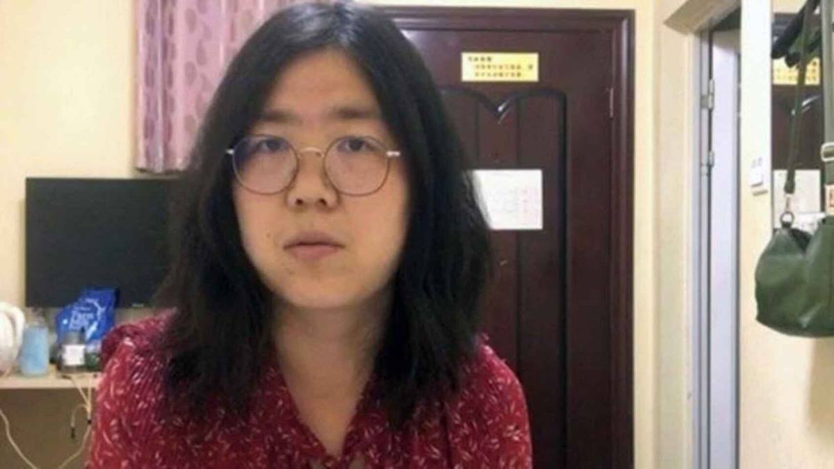 Zhang Zhan, la periodista que alertó de un nuevo coronavirus en Wuhan. EE