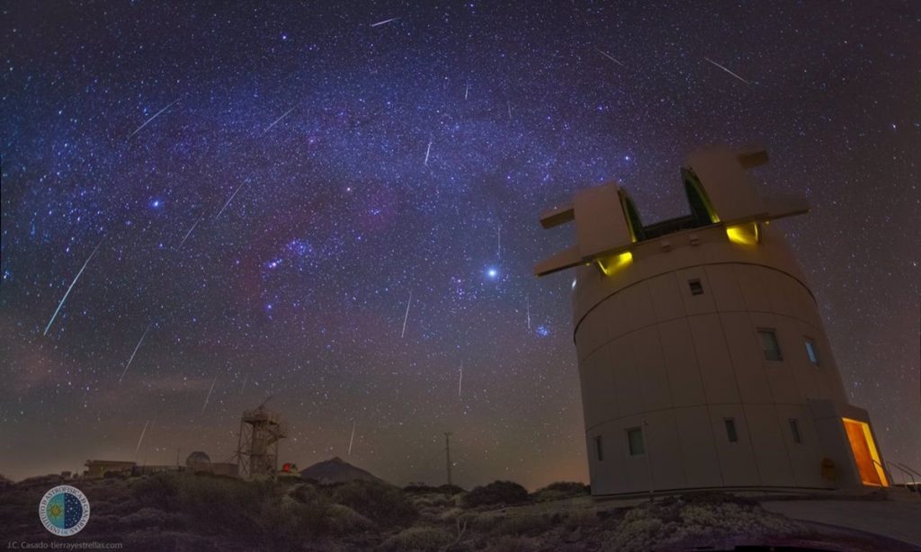 La lluvia más intensa de meteoros podrá verse desde Canarias