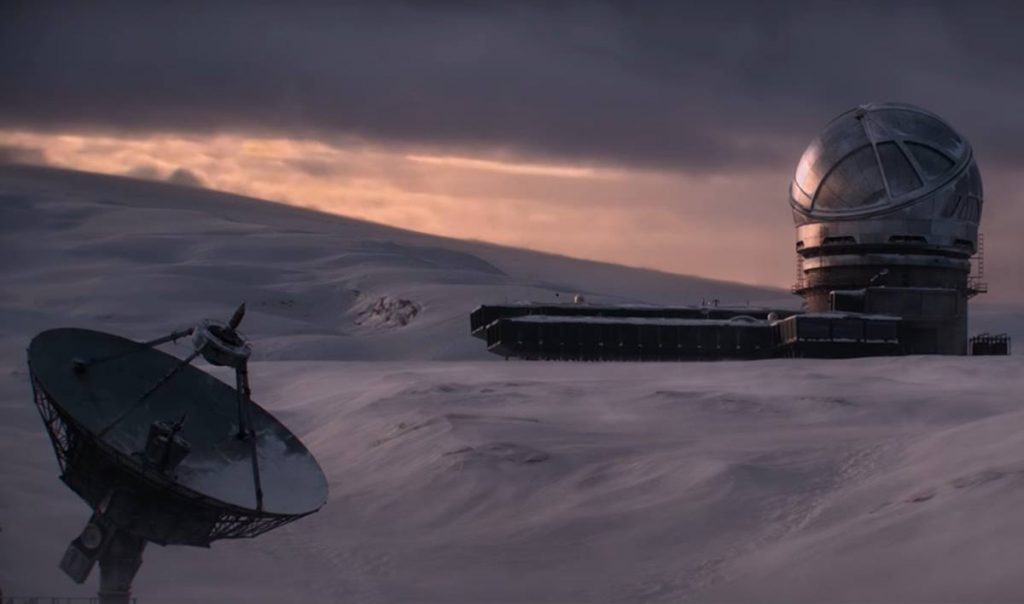 Imagen del segundo tráiler de la película, estrenado el pasado día 10, en el que se puede ver el Observatorio del Roque de los Muchachos. Netflix