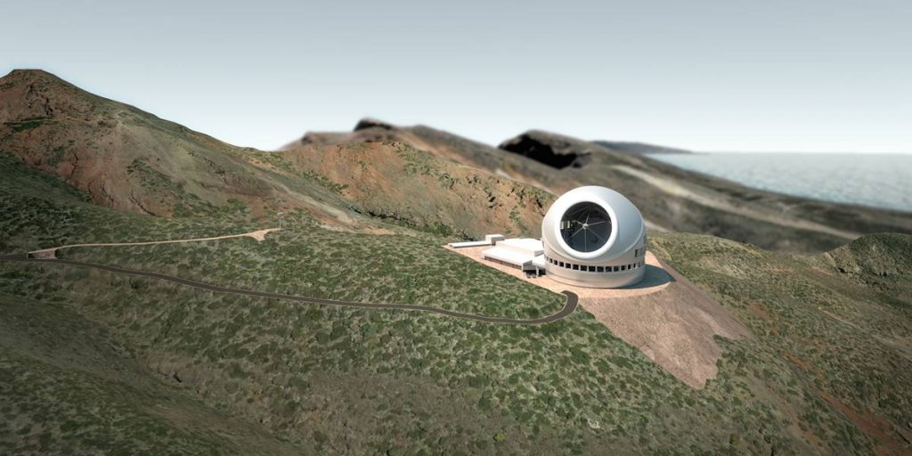 Simulación del Telescopio de Treinta Metros en las cumbres palmeras. G3
