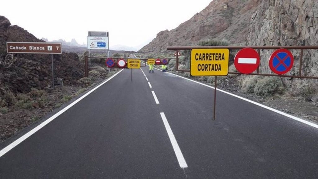Cierran todos los accesos al Parque Nacional del Teide