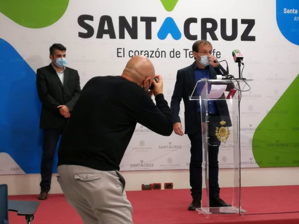 Ramón Trujillo y José Pérez Ventura en rueda de prensa. EP