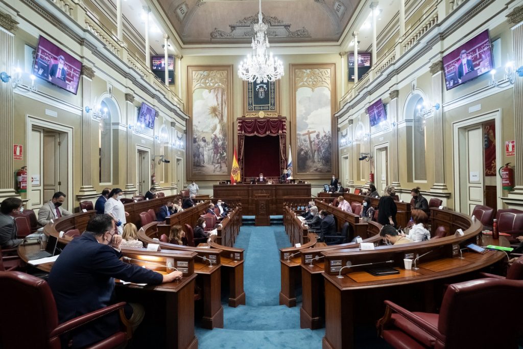 Pleno en el Parlamento de Canarias. Fran Pallero