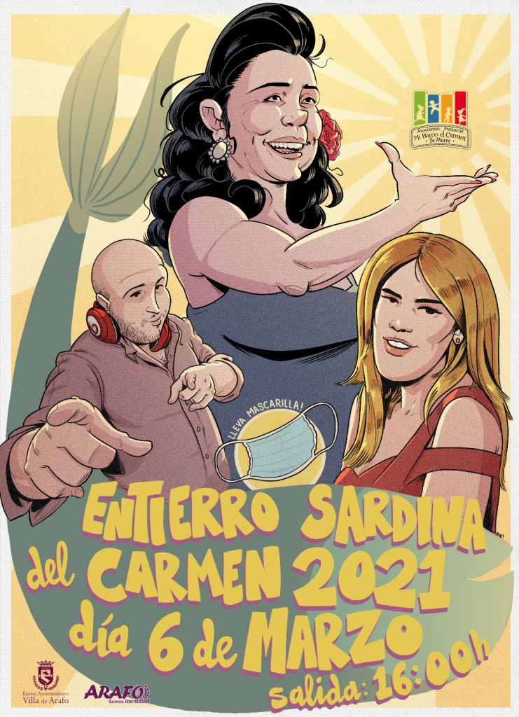 Cartel anunciador de la Sardina.DA