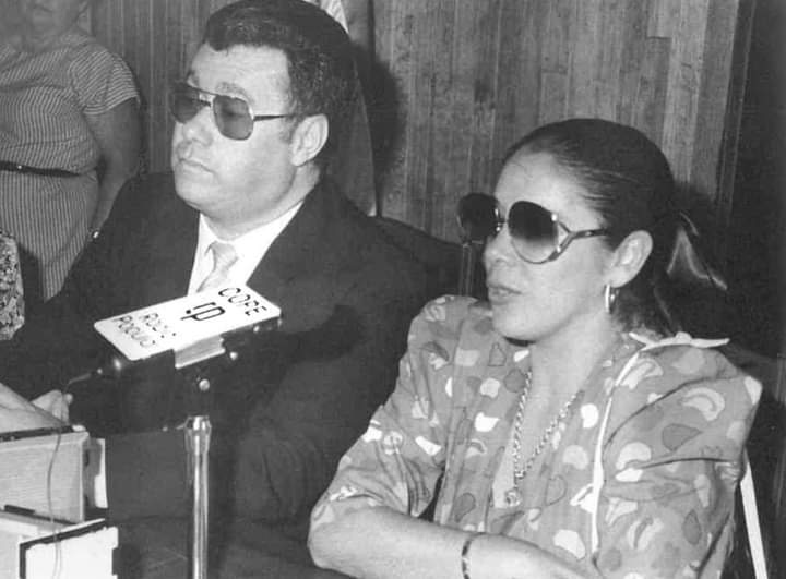 Hace 35 años el alcalde de Arafo, DFomiggo Calzadilla invitó a Isabel Pantioja almujnicipio / DA