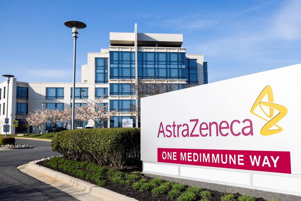 Una de las sedes de la farmaceútica AstraZeneca en EEUU. EFE/EPA/JIM LO SCALZO