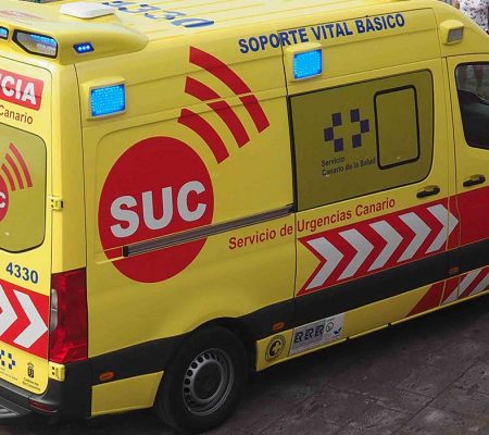Herido un motorista en Candelaria tras chocar con un turismo