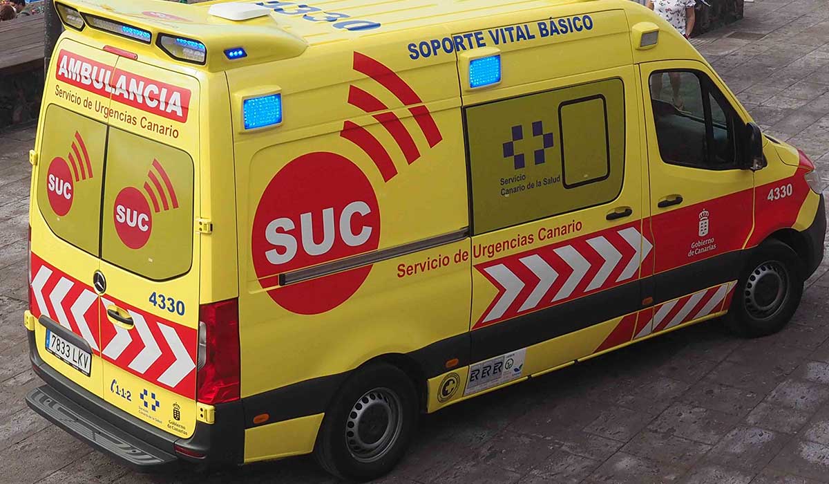Herido un motorista en Candelaria tras chocar con un turismo