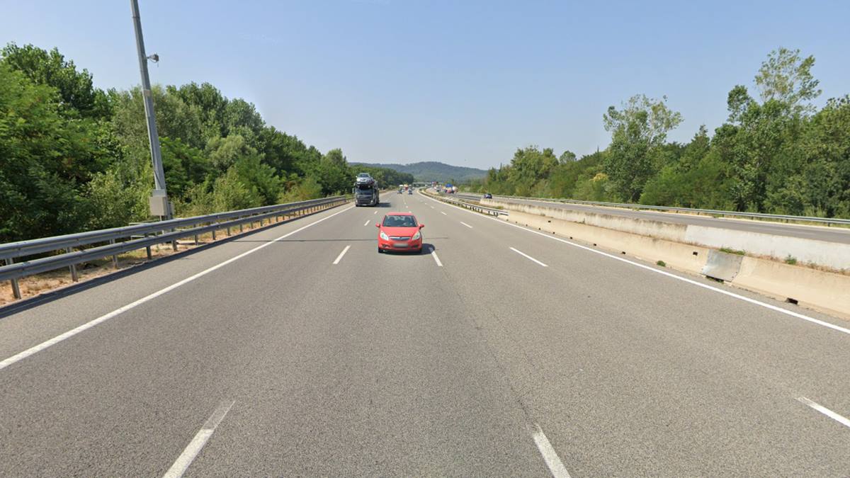  Imagen de recurso de la AP-7 en el Baix Empordà (Gerona). Google Maps