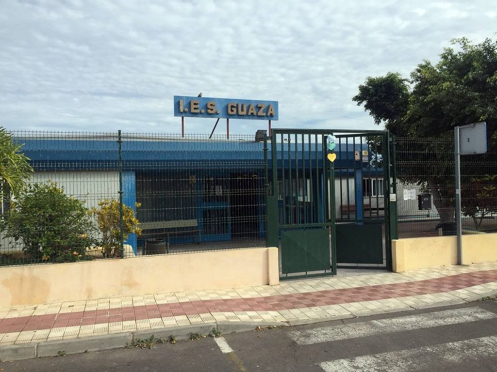 El IES Guaza, único en Tenerife de módulos prefabricados, abrió sus puertas en 2002 por un periodo de tres años. DA