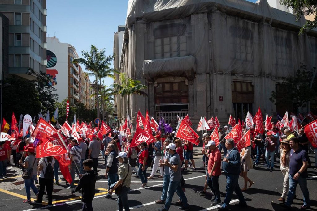 Manifestación del Primero de Mayo en Santa Cruz de Tenerife. Fran Pallero