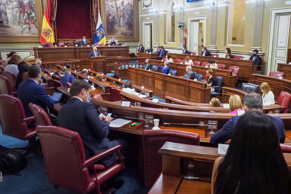 Imagen de la sesión del Lunes en el Parlamento. Sergio Méndez
