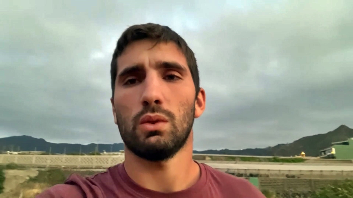 Sergio Rodríguez, agricultor tinerfeño que pide ayuda para vender 8.000 kilos de sandía. DA