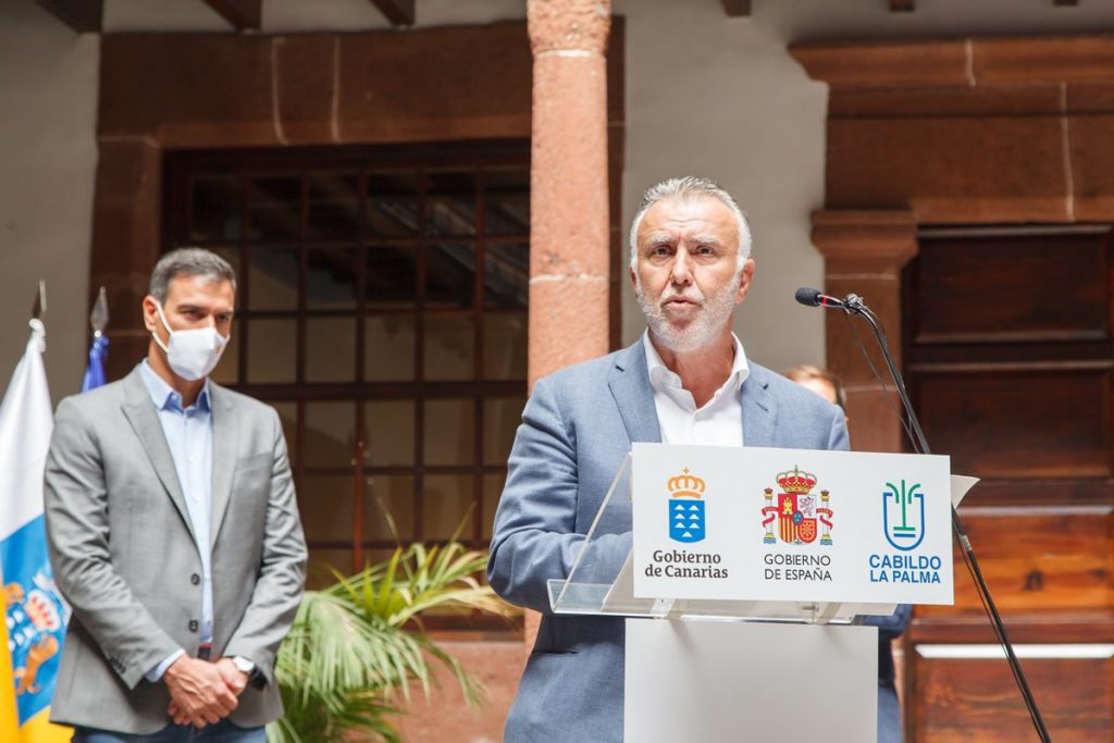 Torres destaca la "lealtad" entre administraciones ante la erupción de La Palma