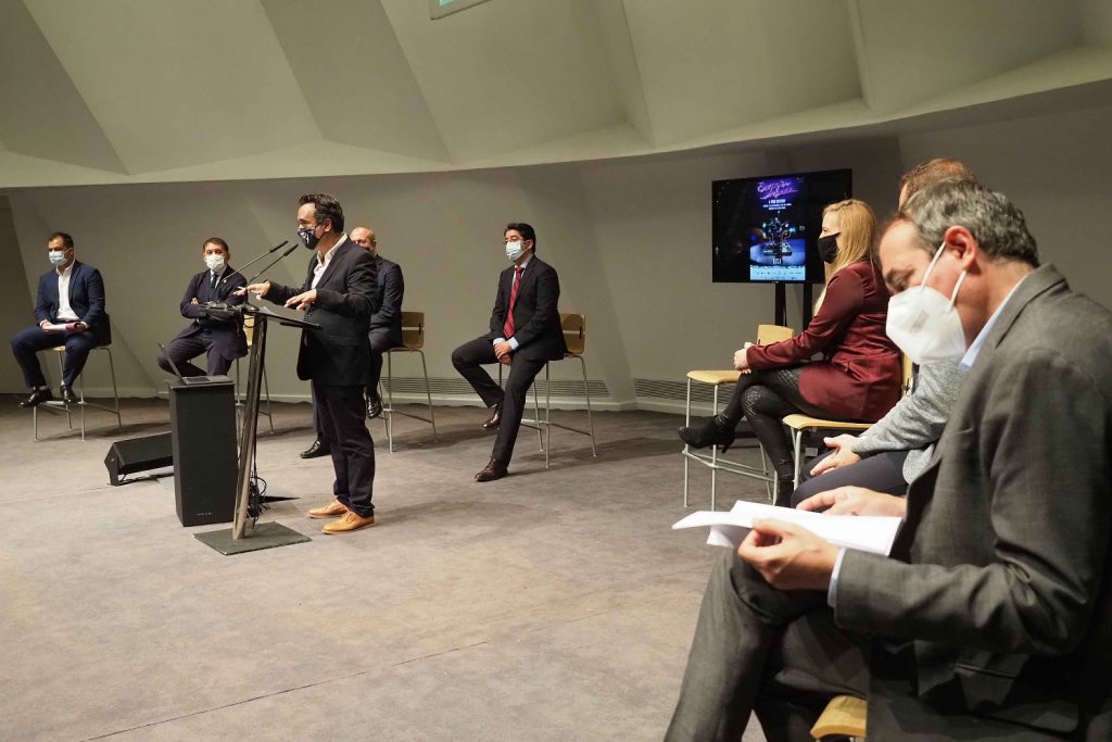 Diego Navarro presentó, en el Auditorio de Tenerife, el detalle de esta 15 edición de FIMUCITÉ. | Sergio Méndez