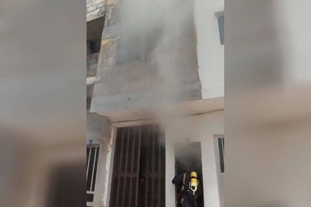 Herida en el incendio de una casa en Güímar