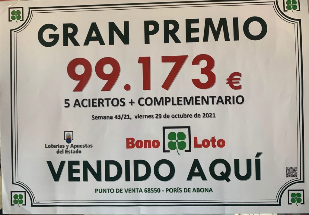 La Bonoloto deja casi 100.000 euros en Tenerife: "Calentando para El Gordo". DA