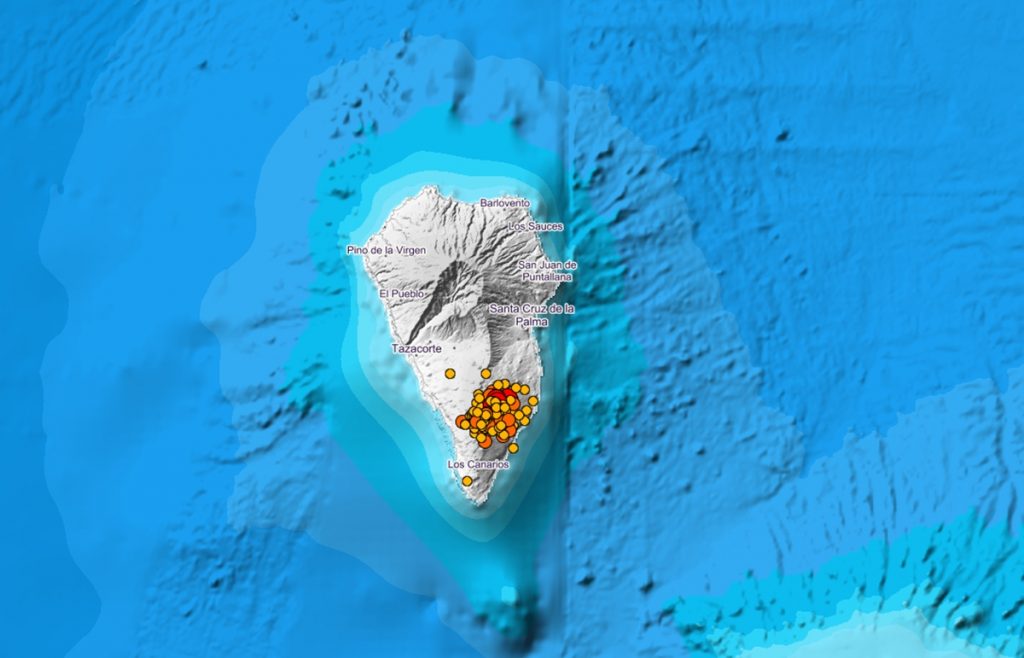 Unos 90 nuevos temblores sísmicos vuelven a sacudir la Isla Bonita. IGN