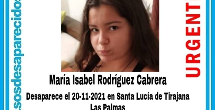 Buscan a María Isabel, la menor desaparecida en Gran Canaria