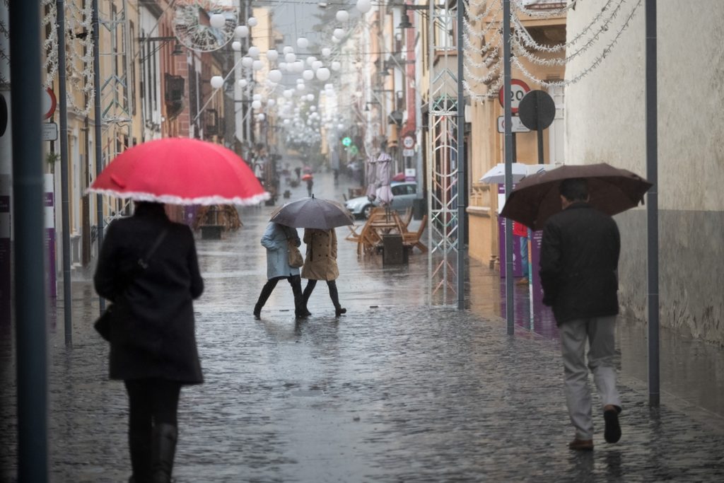Nueva jornada de lluvias en Tenerife