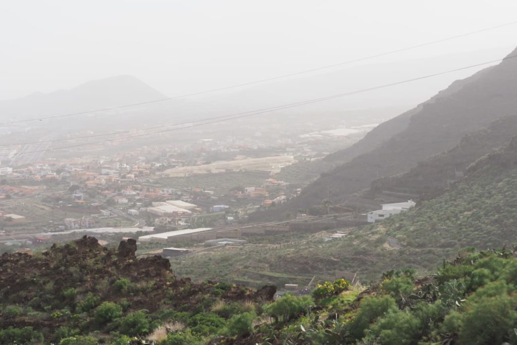 La calima que ha afectado a Tenerife este viernes. SERGIO MÉNDEZ