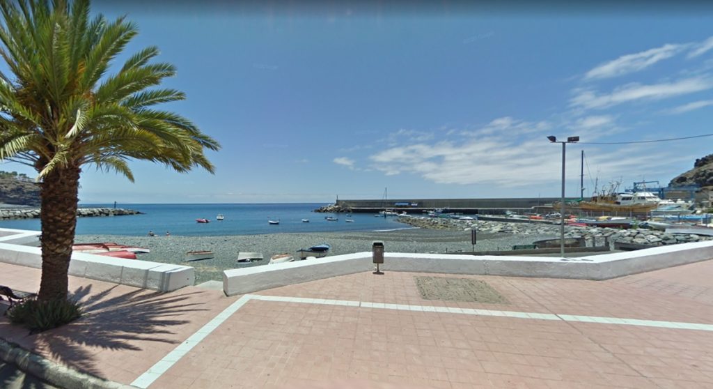 Playa de Santiago, en Alajeró, en La Gomera. Google Maps